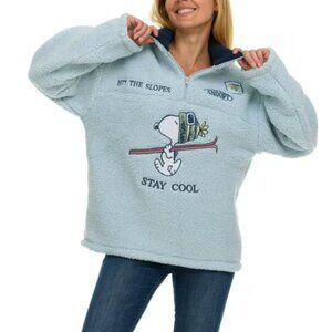 Character Women’s Sherpa Pullover Size Small – Cream Winter Fleece Sweater –NWT